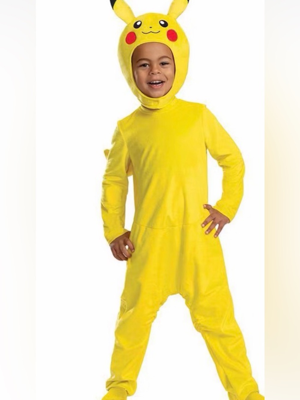 Pokémon Yellow Pikachu- Kids Costume - Plush Two Piece size medium 3T– 4T